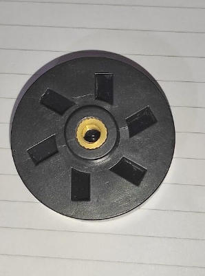 Picture of Plastic Mixer Grinder Motor Coupler 4cm with Screw Black- 1 pcs (Black)