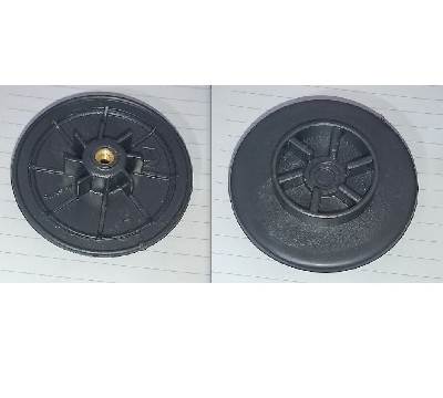 Picture of Plastic Mixer Grinder Motor Coupler 7cm with Screw hole  Black- 1 pcs (Black)