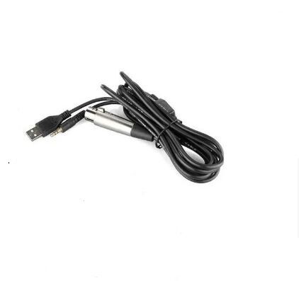 Picture of XLR Female To 3.5mm & USB Microphone Cable for BM 100FX, BM100, BM800 (Black)