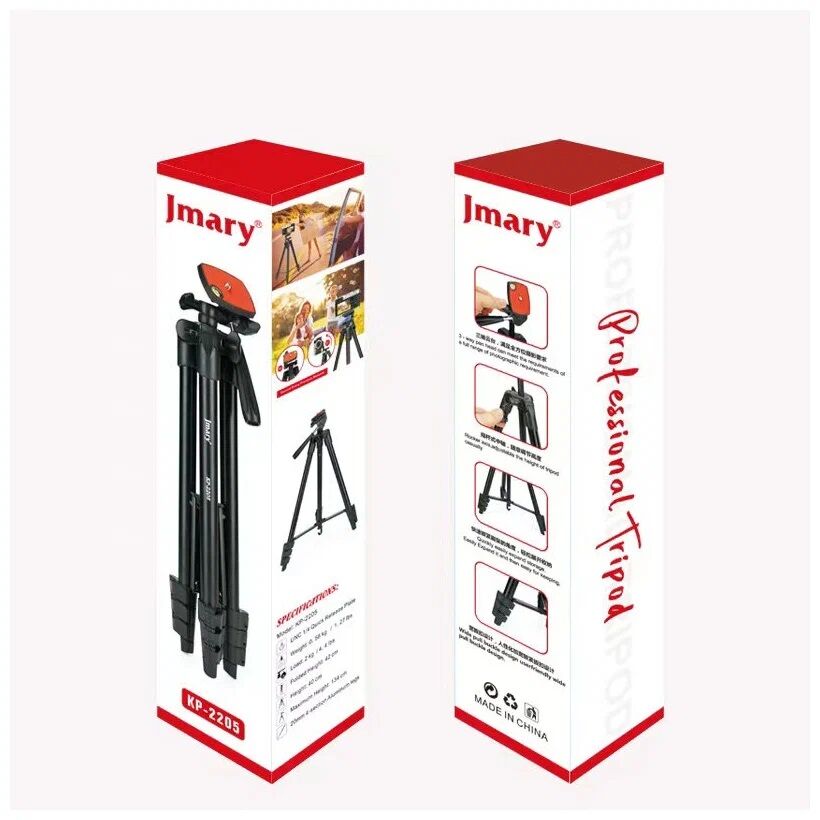 Picture of Jmary KP-2205 Professional Tripod with Mobile Holder- Black (Black)