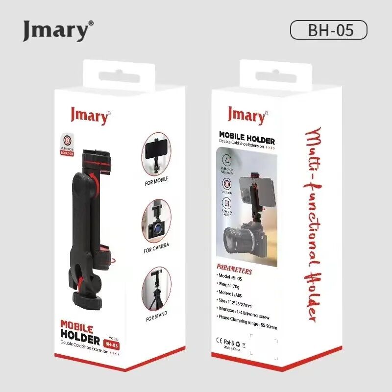 Picture of Jmary BH-05 Mobile phone holder for photo and video camera - Black (Black)