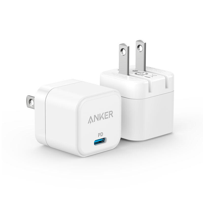 Picture of Anker Power Port III 20W Cube PD USB-C  Adapter for iPhone 14/14 Plus/14 Pro/14 Pro Max/13, Galaxy, Pixel 4/3, iPad/iPad Mini, and More  (Cable Not Included) (Multicolor,Apple)