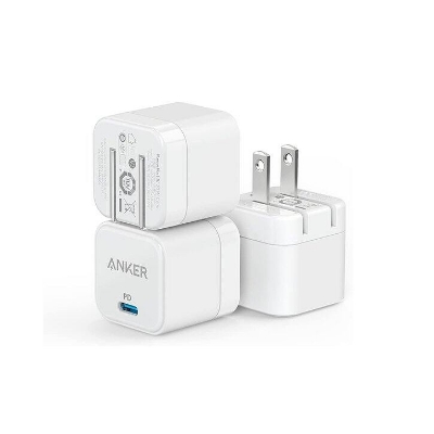 Picture of Anker Power Port III 20W Cube PD USB-C  Adapter for iPhone 14/14 Plus/14 Pro/14 Pro Max/13, Galaxy, Pixel 4/3, iPad/iPad Mini, and More  (Cable Not Included) (Multicolor,Google)