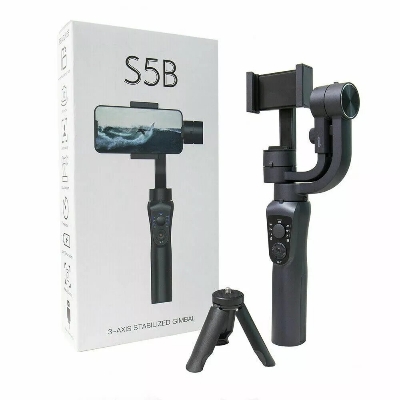 Picture of S5B Gimbal Handheld Stabilizer Cellphone Action Camera Holder Anti Shake Video Record Smartphone Gimbal for Phone (Black)
