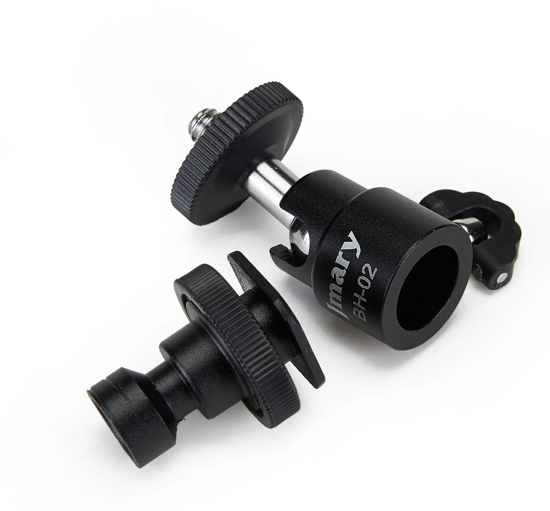 Picture of Hot Shoe Mount Adapter 1/4" Mini Ball Head Ring Light Adapter for Cameras, Camcorders, Smartphone, Gopro, LED Video Light, Microphone, Video Monitor, Tripod, Monopod-Black (Black)