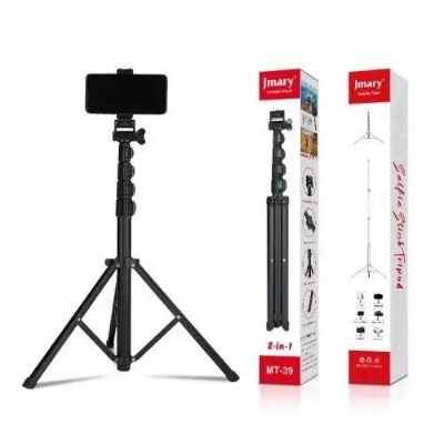 Picture of Jmary MT-39 2 in 1 Portable Tripod & Selfie Stick (Black)