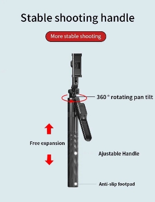 Picture of JMARY KT-239 1.75M stick stick & tripod 2-in-1 (Black)
