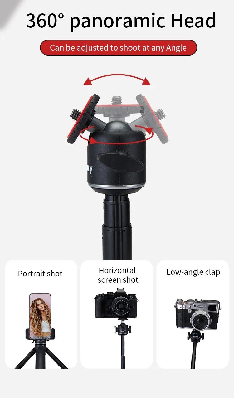 Picture of Jmary MT-29 Portable Mini Tripod  পোর্টেবল মিনি ট্রাইপড (Black)