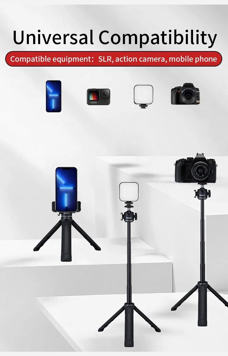 Picture of Jmary MT-29 Portable Mini Tripod  পোর্টেবল মিনি ট্রাইপড (Black)
