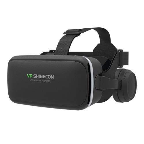 Picture of VR SHINECON G04E VR Headset Version Virtual Reality Glasses Stereo Headphones 3D Glasses Headset Helmets Support 4.7-6.53 inch Large Screen Smartphone (Black)