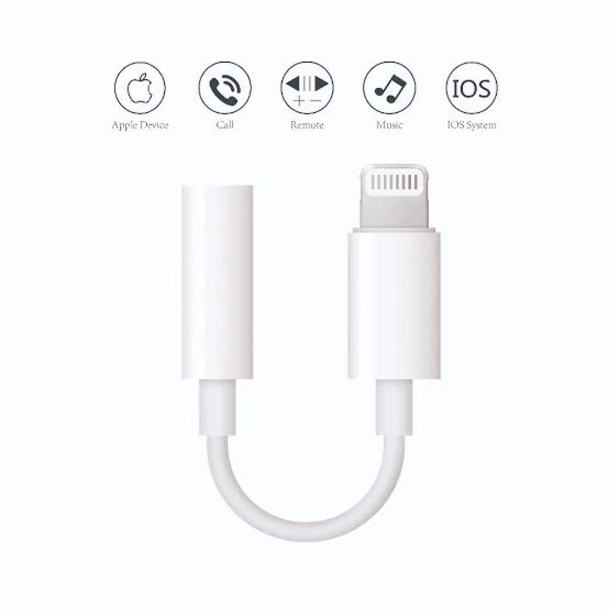 Picture of Lightning To 3.5MM Headphone Adapter (No need Bluetooth)