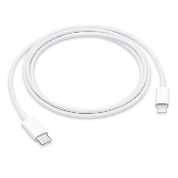 Picture of USB-C to Lightning Cable -1m - Fast Charging and Data Sync Cable for Apple Devices - White (White)