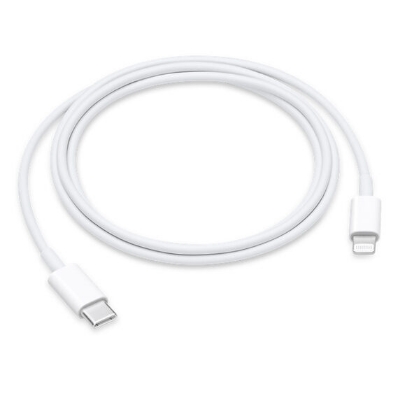 Picture of USB-C to Lightning Cable -1m - Fast Charging and Data Sync Cable for Apple Devices - White (White)