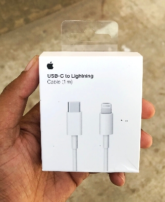 Picture of USB-C to Lightning Cable -1m - Fast Charging and Data Sync Cable for Apple Devices - White (White)