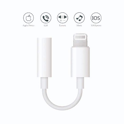 Picture of Lightning To 3.5MM Headphone Adapter No need Bluetooth (White)