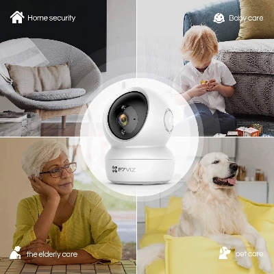 Picture of EZVIZ C6N/H6c Smart Wi-Fi Pan & Tilt Camera & IP Camera Security Camera (White)