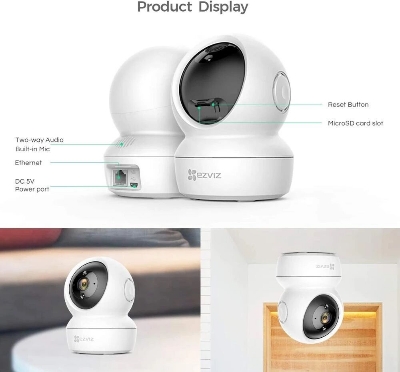 Picture of EZVIZ C6N/H6c Smart Wi-Fi Pan & Tilt Camera & IP Camera Security Camera (White)