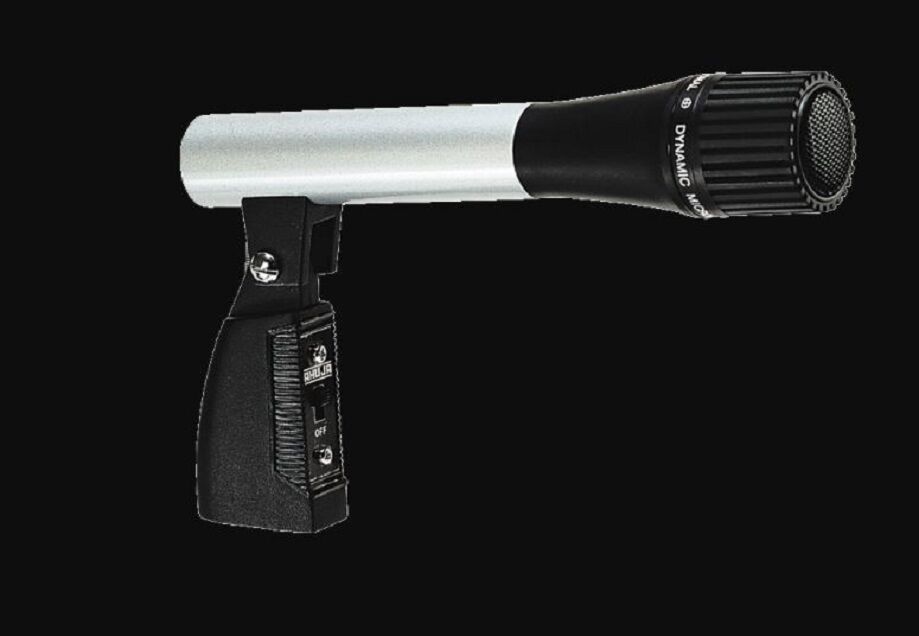Picture of Ahuja AUD-77DX best quality and best performance Wired Microphone Ahuja Unidirectional Dynamic Microphone with Holder 2.5mV/Pa AUD-77DX 