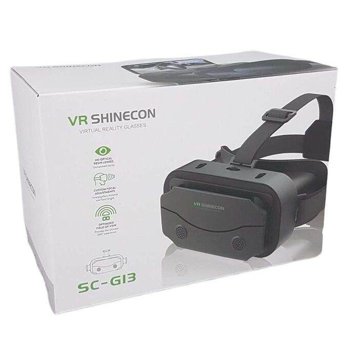 Picture of VR Shinecon SC-G13 High-Quality Virtual Reality Headset with HD Eye Protection, Breathable Silicone Padding, Detachable Screen Frame - New (Black)