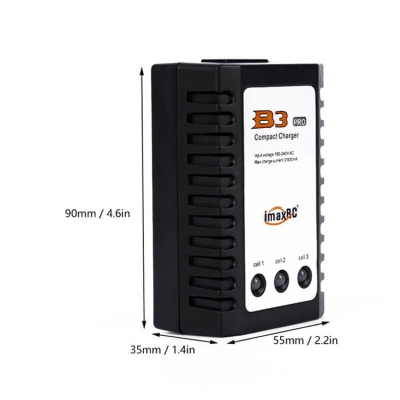 Picture of IMax B3 Compact Balance Charger Fit For 2S 3S 7.4V 11.1V LiPo Battery Black (Black)