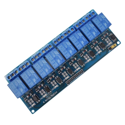 Picture of Arduino 8 Channel Relay Module 8-Channel Relay Control Board 5V 10A Relay Module (Blue)