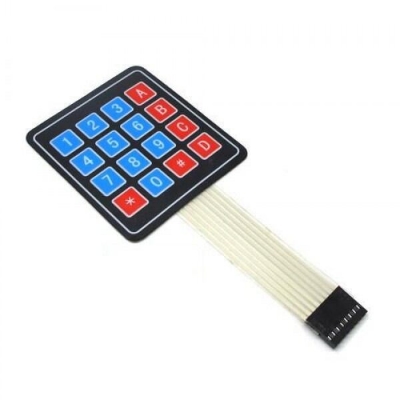 Picture of 4x4 Keypad Interfacing for Arduino UNO (Multicolor)