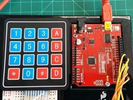 Picture of 4x4 Keypad Interfacing for Arduino UNO (Multicolor)