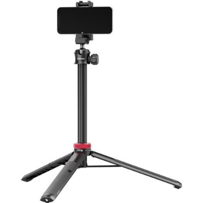 Picture of Ulanzi MT-44 Extendable Mini Tripod Stand Flexible Portable Selfie Stick with 360° Rotatable Ball Head Quick Release Plate Phone Clip Max. Load Bearing 1.5kg for Camera Live Streaming (Black)
