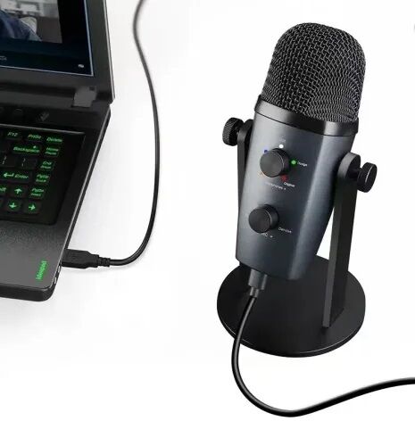 Picture of Jmary MC-PW10 Multifunctional USB Recording Microphone for Podcast Gaming and Live Streaming (Black)