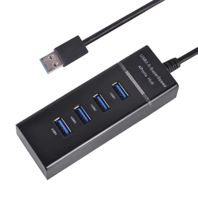 Picture of One Handed Half Keyboard 35keys Mouse USB Spilitter Type-C Adapter Gaming Combo with RGB LED Backlit  4 Port Adapter Mini Size Small Wired Set (Black)