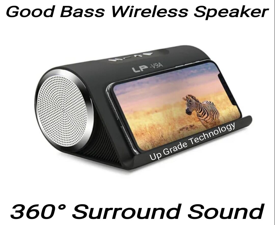Picture of LP V9A Wireless Bluetooth Portable Speaker Super Bass with Stand Phone (Multicolor)