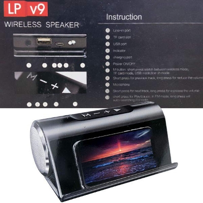 Picture of LP V9A Wireless Bluetooth Portable Speaker Super Bass with Stand Phone (Multicolor)