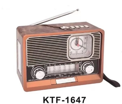Picture of Ktf-1647 Portable Wireless AM FM SW 8 Band Bt Outdoor Home Radio Speaker with Flashlight Multi-function Mp3 TF USB Music Player (Multicolor)