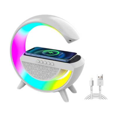 Picture of BT-2301 Wireless Charging Table Lamp Bluetooth Speaker Table Lamp  (8 cm) (Multicolor)