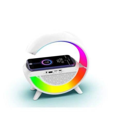 Picture of BT-2301 Wireless Charging Table Lamp Bluetooth Speaker Table Lamp  (8 cm) (Multicolor)