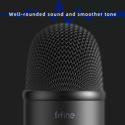 Picture of USB Podcast Microphone for Recording Streaming, Condenser Computer Gaming Mic for PC (Black)