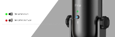 Picture of USB Podcast Microphone for Recording Streaming, Condenser Computer Gaming Mic for PC (Black)
