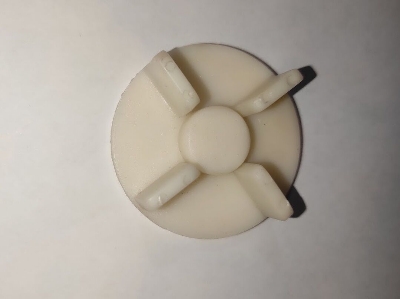 Picture of Blender Motor Coupler 5CM 4 Teeth Round No Screw or With Screw White 1 pcs (5cm With screw)
