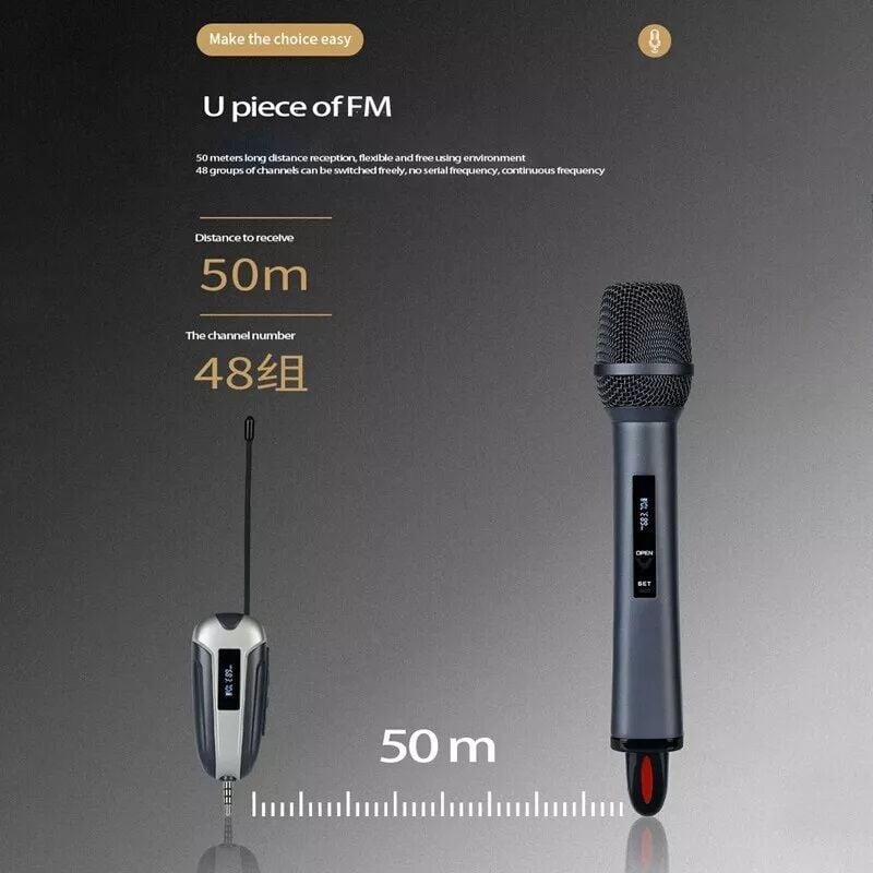 Picture of Shengfu TX-11 Wireless Rechargeable Microphone (Black)