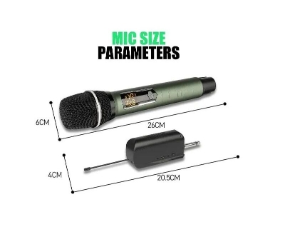 Picture of Shengfu CP-113CD Professional Rechargeable UHF Wireless Interview Microphone (Black)