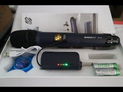 Picture of SHENGFU W14 WIRELESS MICROPHONE HANDHELD BLACK (Black)