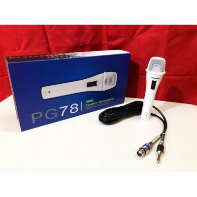 Picture of Microphone  Shure PG78 Dynamic Microphone with cable White (White)