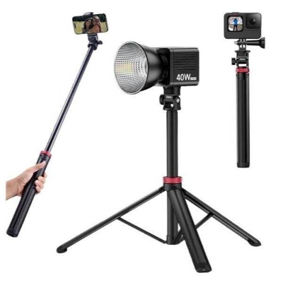 Picture of Ulanzi MT-79 Extendable Tripod with 1/4'' Screw for DSLR Camera Smartphone Fill Light Microphone Tripod (Black)