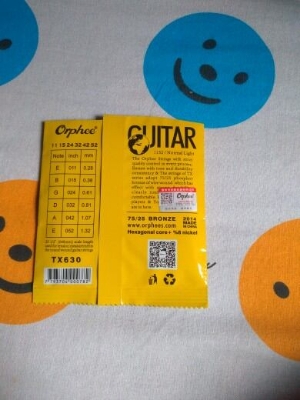 Picture of Orphe TX630 Acoustic guitar String – 75/25 Bronze Normal light (Gold)