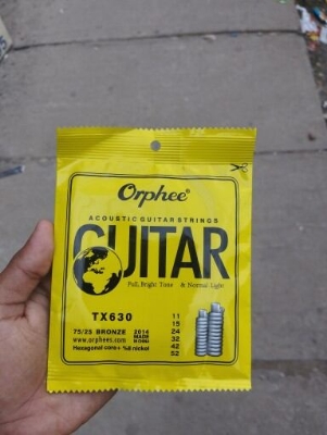 Picture of Orphe TX630 Acoustic guitar String – 75/25 Bronze Normal light (Gold)