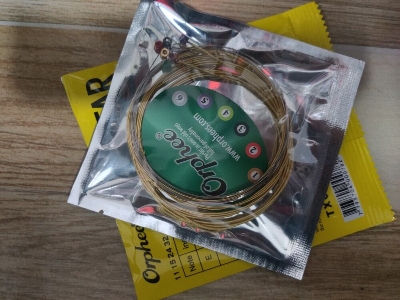 Picture of Orphe TX630 Acoustic guitar String – 75/25 Bronze Normal light (Gold)