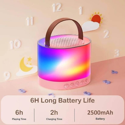 Picture of K52 Wireless Bluetooth Speaker Multifunction Dual microphone Portable Music Player Karaoke Machine for Child Home Party (Single Mic + Speaker)