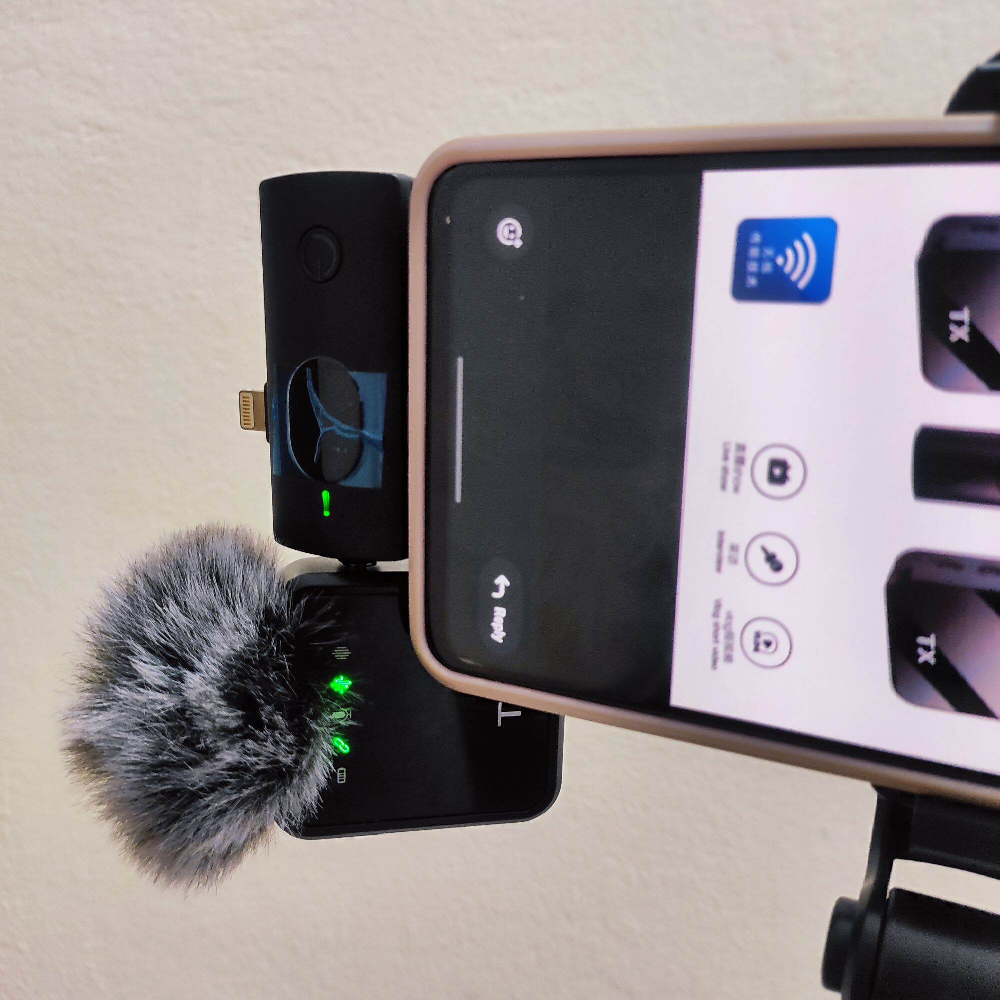 Picture of F11-2:1 Collar Wireless Microphone 3in1 iPhone, Android, Camera & Type-C Supported 99% Noise Cancellation (Black)