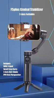 Picture of Mobile phone F5 plus 3-axis gimbal stabilizer with lightweight 3-axis anti-shake handheld gimbal foldable shooting Vlog (Multicolor)