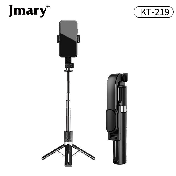 Picture of JMARY KT-219 6 Sections Extendable Selfie Stick Tripod Stand with Remote Control (Black)
